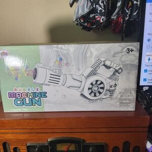 XINKUMEI Automatic Bubble Machine Gun LED Lights Rechargeable